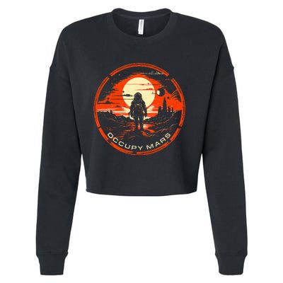 Occupy Mars Terraforming Cropped Pullover Crew