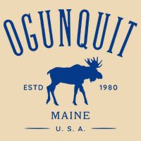 Ogunquit Maine Usa With Moose Design Souvenir Drawstring Bag