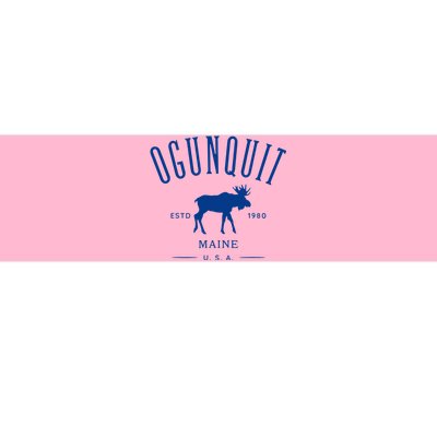 Ogunquit Maine Usa With Moose Design Souvenir Bumper Sticker