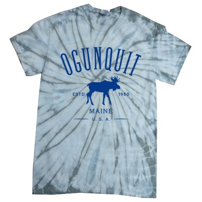 Ogunquit Maine Usa With Moose Design Souvenir Tie-Dye T-Shirt