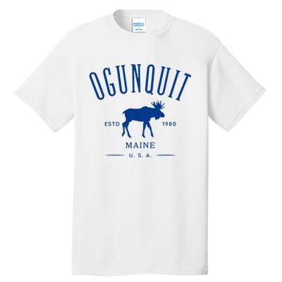 Ogunquit Maine Usa With Moose Design Souvenir Tall T-Shirt