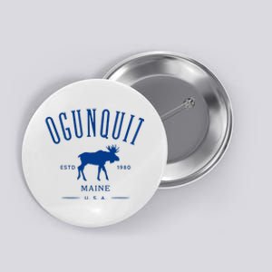 Ogunquit Maine Usa With Moose Design Souvenir Button