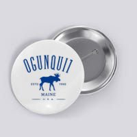 Ogunquit Maine Usa With Moose Design Souvenir Button