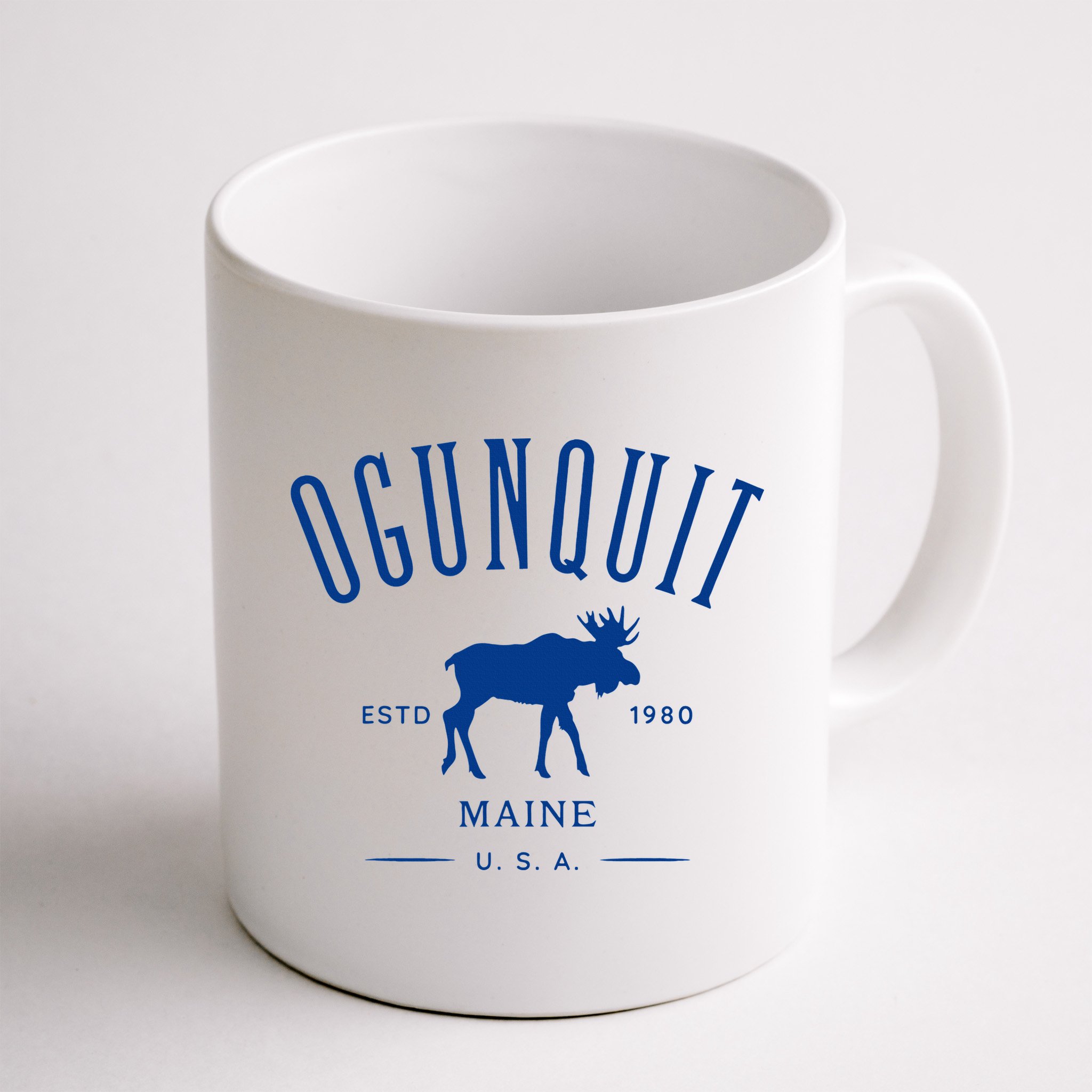 Ogunquit Maine Usa With Moose Design Souvenir Mug