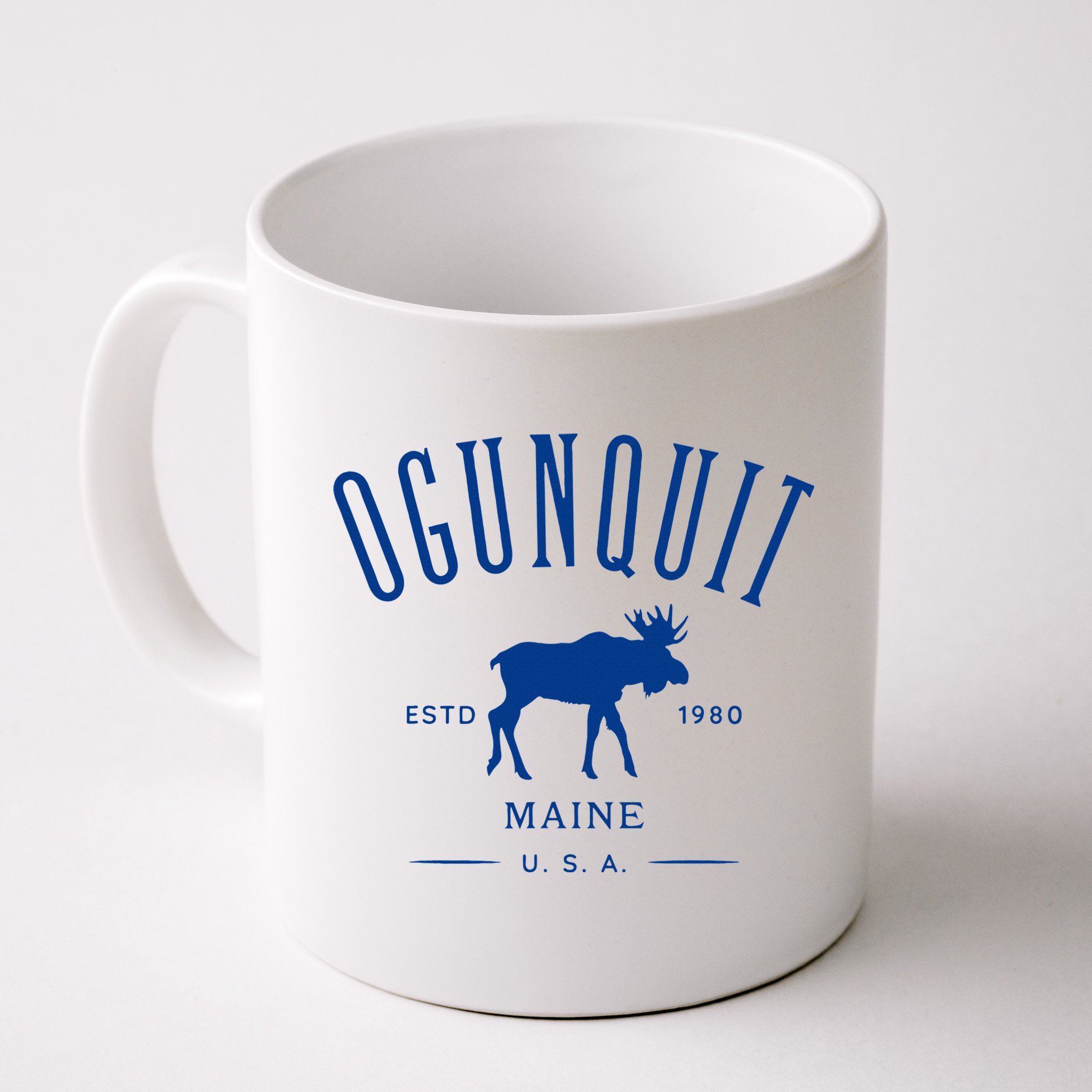 Ogunquit Maine Usa With Moose Design Souvenir Mug