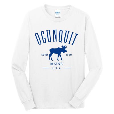 Ogunquit Maine Usa With Moose Design Souvenir Tall Long Sleeve T-Shirt