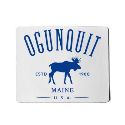 Ogunquit Maine Usa With Moose Design Souvenir Mousepad