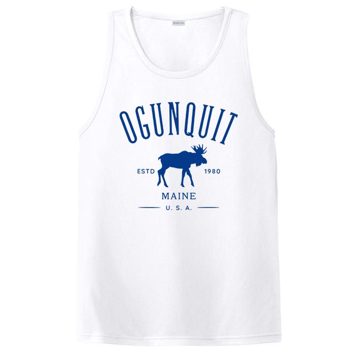 Ogunquit Maine Usa With Moose Design Souvenir PosiCharge Competitor Tank