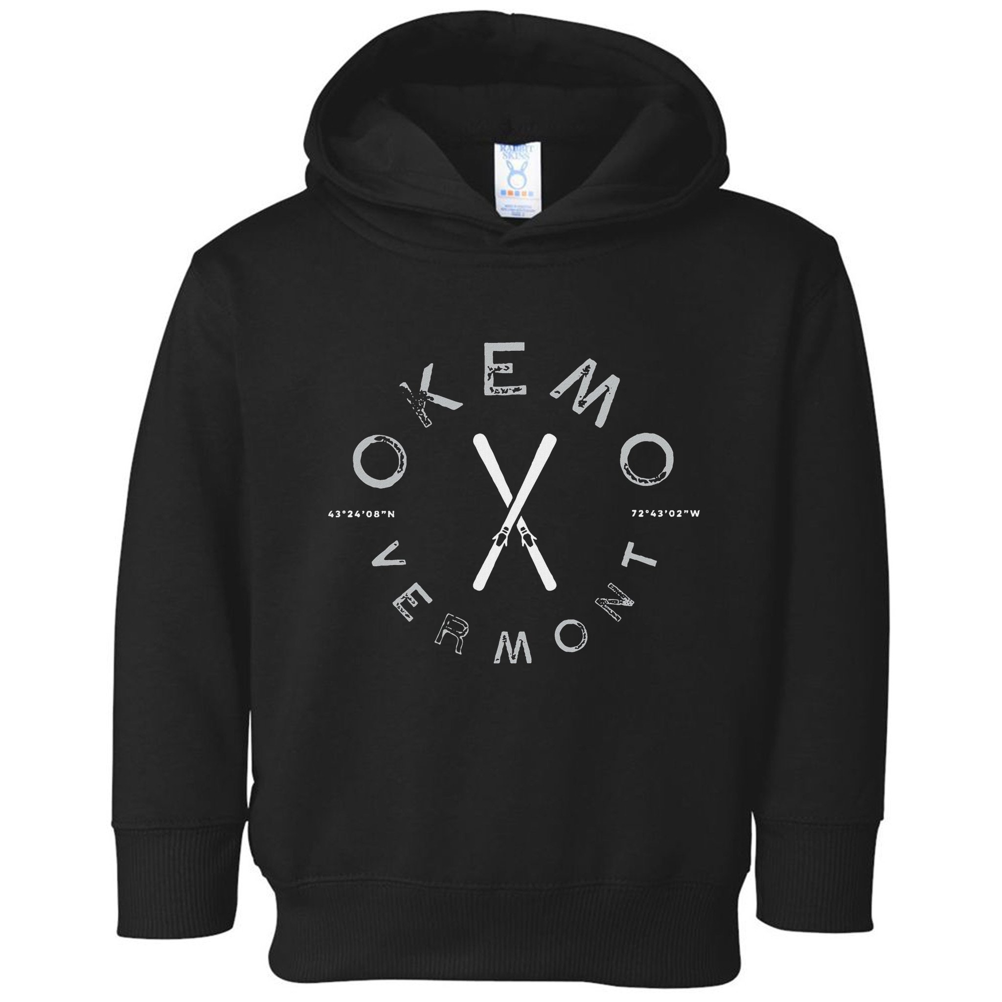Okemo Mountain Vermont Graphic Vintage Ski Toddler Hoodie