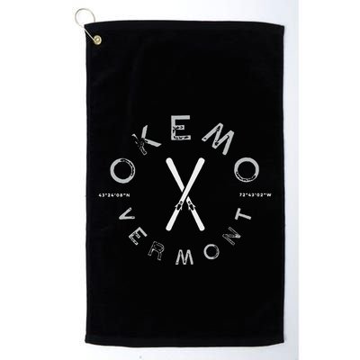Okemo Mountain Vermont Graphic Vintage Ski Golf Towel