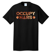 Occupy Mars Vintage Astronomy Space Explorer Rocket Science Tall T-Shirt