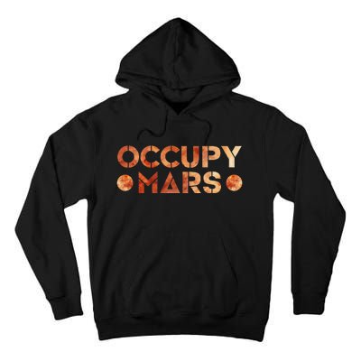 Occupy Mars Vintage Astronomy Space Explorer Rocket Science Tall Hoodie