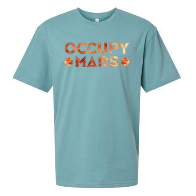 Occupy Mars Vintage Astronomy Space Explorer Rocket Science Sueded Cloud Jersey T-Shirt