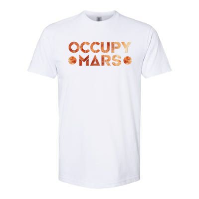 Occupy Mars Vintage Astronomy Space Explorer Rocket Science Softstyle CVC T-Shirt