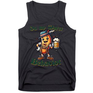 On My Wurst Behavior Funny Oktoberfest Costume Outfit German Tank Top