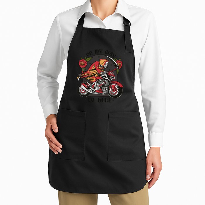 On My Way To Hell Motorcycle Apron