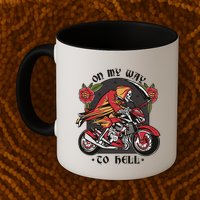 On My Way To Hell Motorcycle Mug
