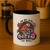 On My Way To Hell Motorcycle Mug