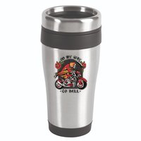 On My Way To Hell Motorcycle 16oz Travel Tumbler