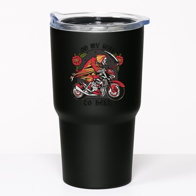 On My Way To Hell Motorcycle Tumbler