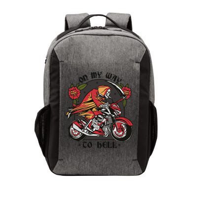 On My Way To Hell Motorcycle Vector Backpack