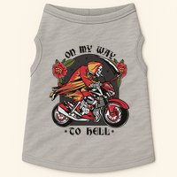 On My Way To Hell Motorcycle Doggie Tank