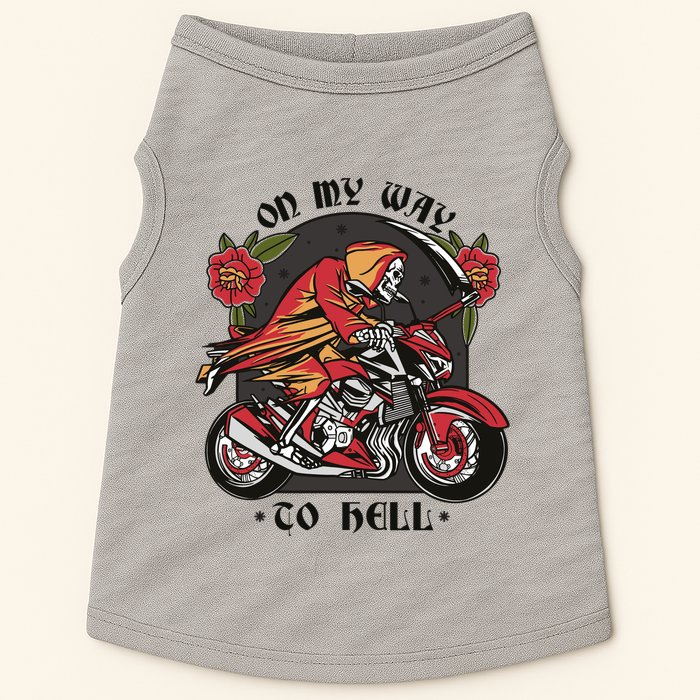 On My Way To Hell Motorcycle Doggie Tank