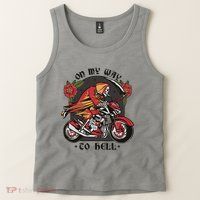 On My Way To Hell Motorcycle Tank Top