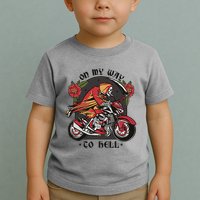 On My Way To Hell Motorcycle Toddler T-Shirt