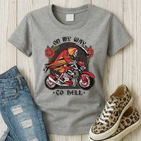On My Way To Hell Motorcycle Womens T-Shirt