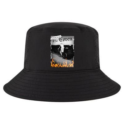 On My Way To The Coven Collage Flames Cool Comfort Performance Bucket Hat