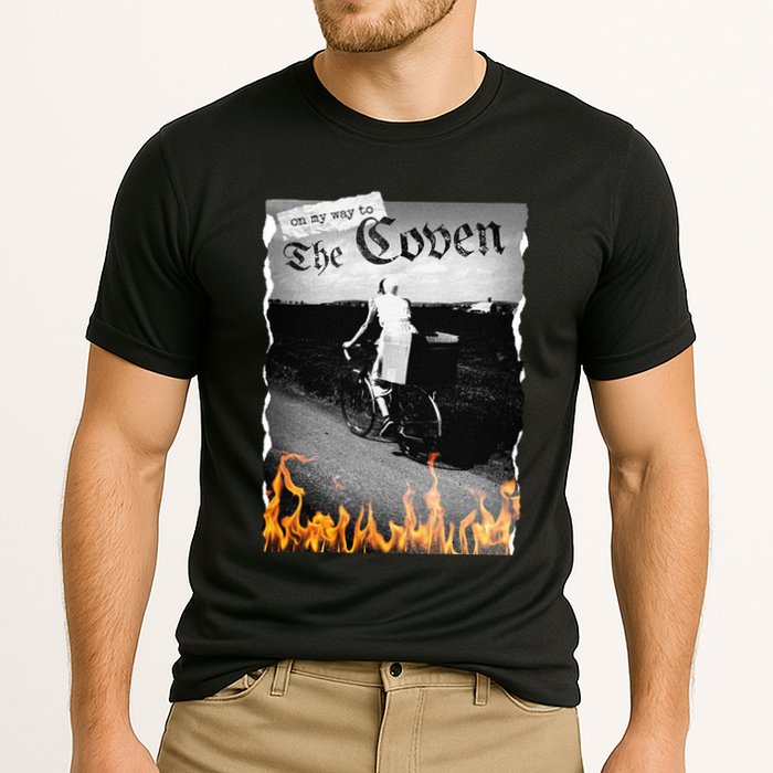 On My Way To The Coven Collage Flames Performance Shirt
