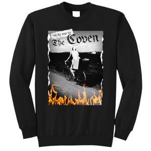 On My Way To The Coven Collage Flames Sweatshirt