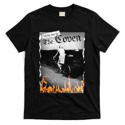 On My Way To The Coven Collage Flames T-Shirt