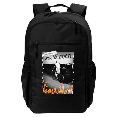 On My Way To The Coven Collage Flames Backpack