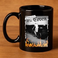 On My Way To The Coven Collage Flames 11oz C Handle Ceramic Mug