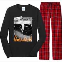 On My Way To The Coven Collage Flames Long Sleeve Pajama Set