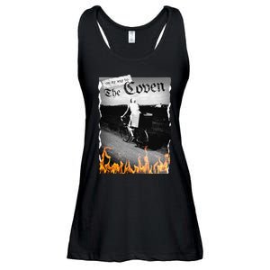 On My Way To The Coven Collage Flames Ladies Essential Flowy Tank