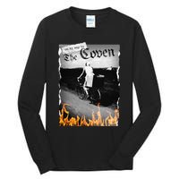 On My Way To The Coven Collage Flames Tall Long Sleeve T-Shirt