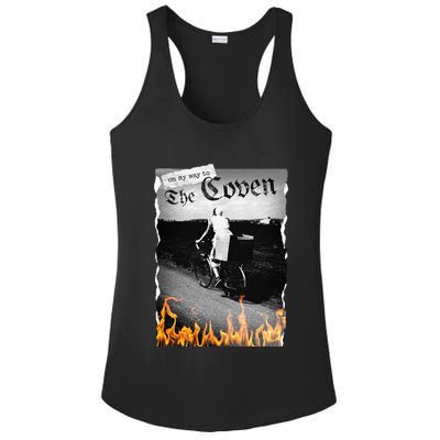 On My Way To The Coven Collage Flames Ladies PosiCharge Competitor Racerback Tank