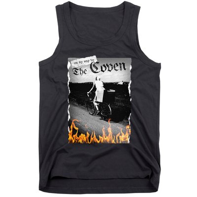 On My Way To The Coven Collage Flames Tank Top
