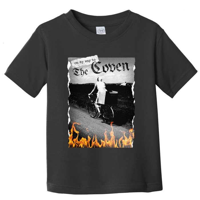 On My Way To The Coven Collage Flames Toddler T-Shirt