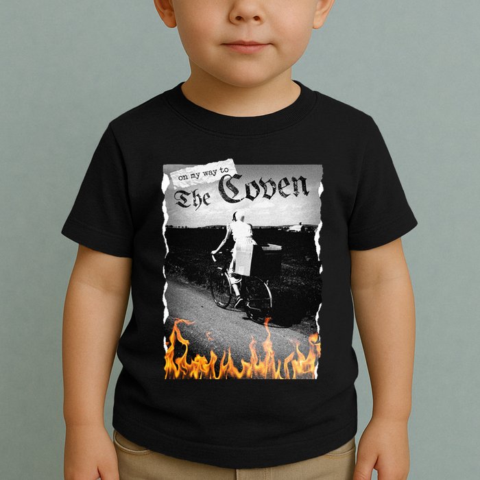On My Way To The Coven Collage Flames Toddler T-Shirt
