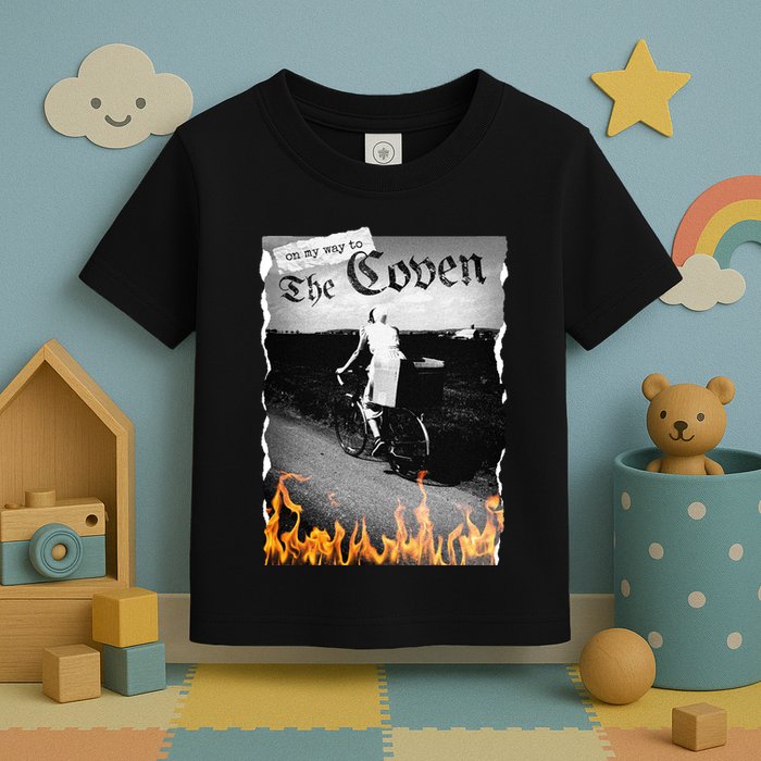 On My Way To The Coven Collage Flames Toddler T-Shirt