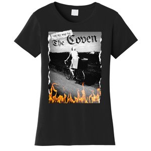 On My Way To The Coven Collage Flames Women's T-Shirt