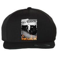 On My Way To The Coven Collage Flames Wool Snapback Cap