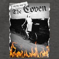 On My Way To The Coven Collage Flames Vector Backpack