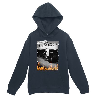 On My Way To The Coven Collage Flames Urban Pullover Hoodie