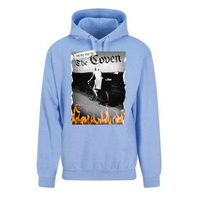 On My Way To The Coven Collage Flames Unisex Surf Hoodie