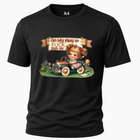 On My Way To Fuck Shit Up Funny Sarcastic Quote Gift Cooling Performance Crew T-Shirt